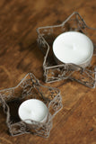 Rustic Wire Star Tealight Set