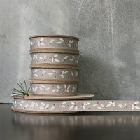 Grey Berry Branch Ribbon Reel