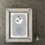 Rustic Wooden Frame Believe in Yourself