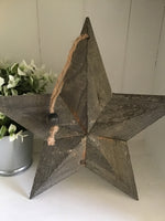 Distressed Grey Wooden Barn Star