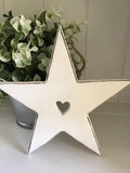 Medium Shaker Star in White