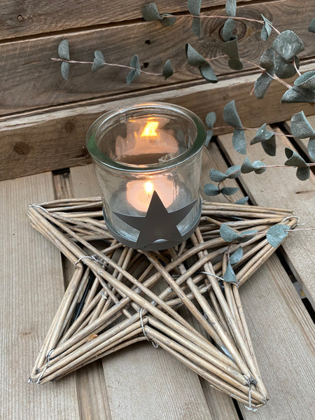 Willow Star Candle Holder - Two sizes available