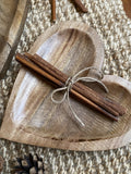 Rustic Wooden Heart Trays - three sizes available