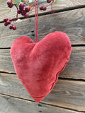 Red Rose Velvet Heart