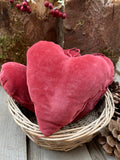 Red Rose Velvet Heart