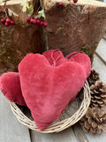 Red Rose Velvet Heart