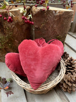 Red Rose Velvet Heart