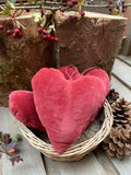 Red Rose Velvet Heart