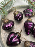 Twelve Plum Antique Style Decorations