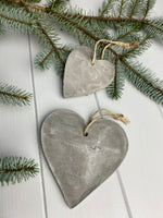 Simple Scandi Cement Heart - Two Sizes Available