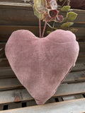 Dusky Violet Velvet Heart