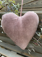 Dusky Violet Velvet Heart