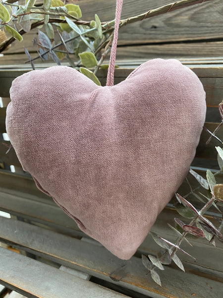 Dusky Violet Velvet Heart