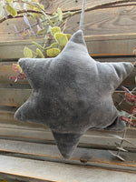 Deep Grey Velvet Star