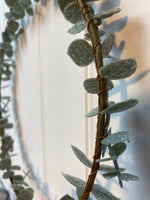 Hoop Wreath with Green Leaves