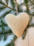 Grey Velvet Heart