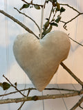 Grey Velvet Heart