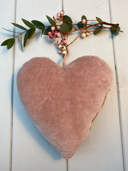 Rose Blush Velvet Heart