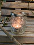 Small Clear Star Twinkly Candle Holder