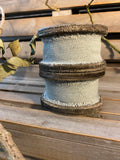 Rustic Grey Linen Ribbon