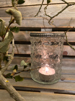 Large Clear Star Twinkly Candle Holder