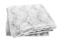 Dove Grey Faux Fur Throw