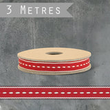 Christmas Red Stitch Ribbon Reel