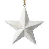 Winter Night Wooden Star