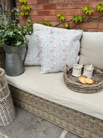 Vintage Ditsy Floral Quilted Cushion