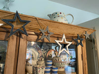 Wooden Outline Star Bunting