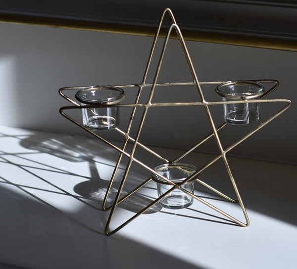 Star of Wonder Triple Tealight Holder