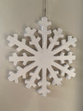 Wooden Snowflakes - Set of Two