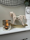 Large Rustic Rocking Horse