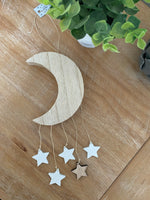 Moon & Stars Wooden Hanger