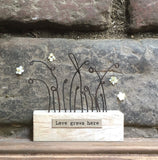 Love Grows Here - Wood Scene