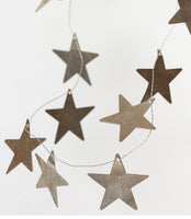 Antique Silver Star Garland