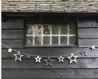 Wooden Outline Star Bunting