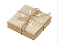 Snowflake Wooden Coasters