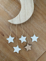 Moon & Stars Wooden Hanger