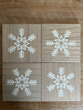 Snowflake Wooden Coasters