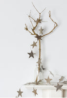 Antique Silver Star Garland