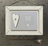 Rustic Wooden Frame - Love you, Love me , Love us