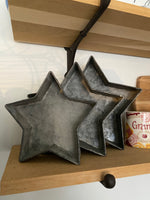 Zinc Star Tray Set